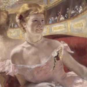 Mary Cassatt Woman with a Pearl Necklace in a Loge 1879