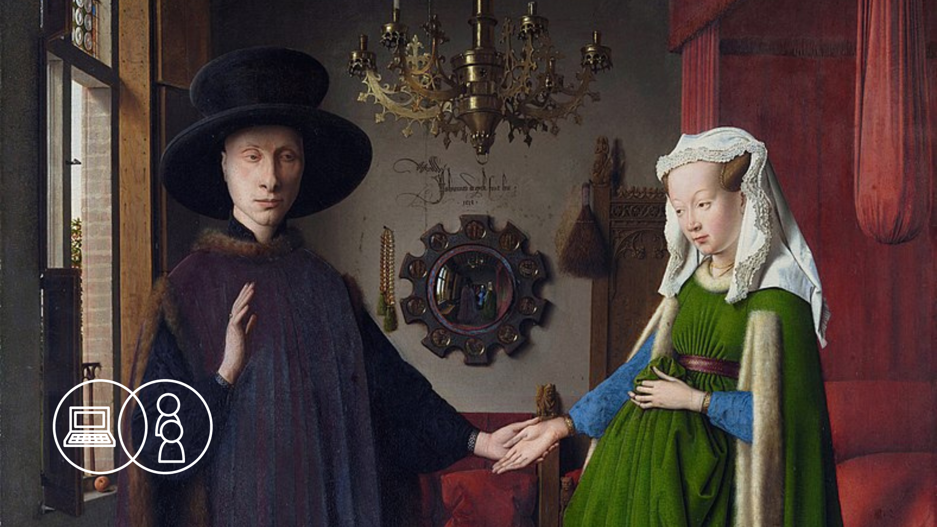 Van Eyck - Arnolfini Portrait. wyprawy ze sztuką