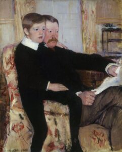 Mary Cassatt Portrait of Alexander J Cassatt and His Son Robert Kelso 1884 85 Philadelphia Museum of Art